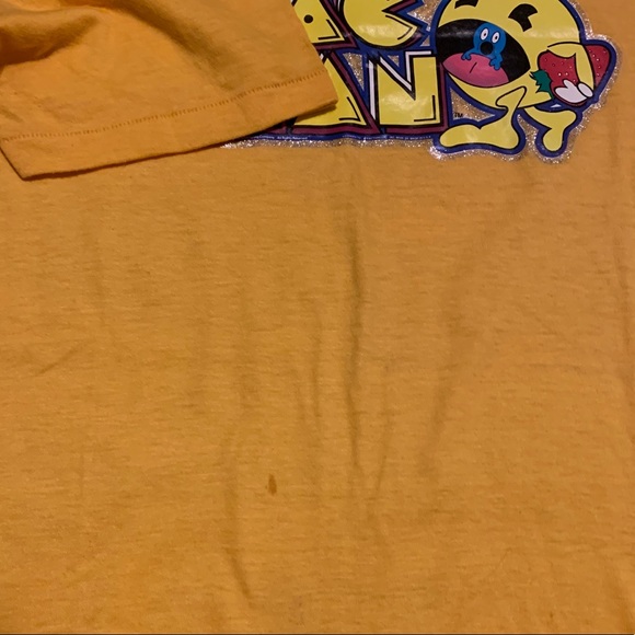 Vintage ‘80 Pac-Man Graphic Spellout Tee Sz L - Picture 5 of 7